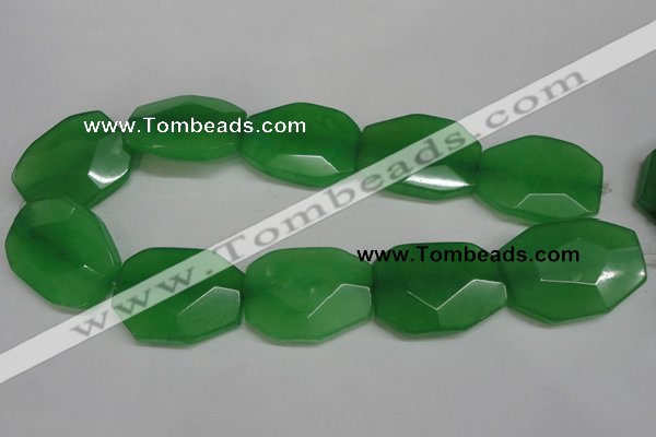 CCN697 15.5 inches 30*40mm faceted octagonal candy jade beads