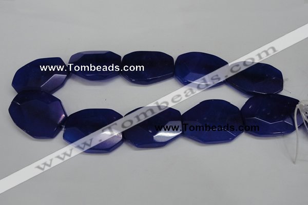 CCN698 15.5 inches 30*40mm faceted octagonal candy jade beads