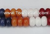 CCN721 15.5 inches 6*10mm rondelle candy jade beads wholesale