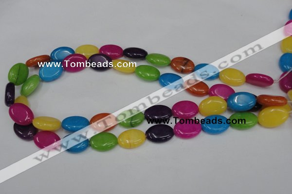 CCN725 15.5 inches 13*18mm oval candy jade beads wholesale