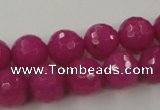 CCN754 15.5 inches 4mm faceted round candy jade beads wholesale