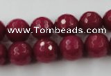 CCN757 15.5 inches 4mm faceted round candy jade beads wholesale