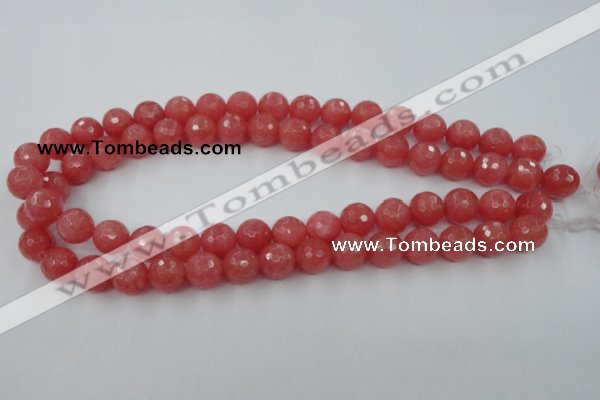 CCN770 15.5 inches 6mm faceted round candy jade beads wholesale