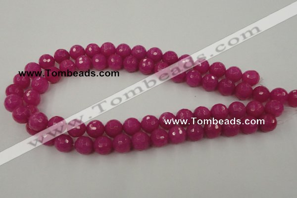 CCN771 15.5 inches 6mm faceted round candy jade beads wholesale