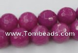 CCN772 15.5 inches 6mm faceted round candy jade beads wholesale