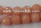 CCN775 15.5 inches 6mm faceted round candy jade beads wholesale