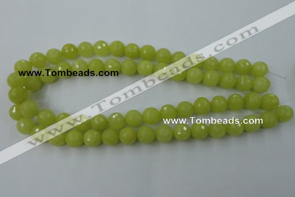 CCN777 15.5 inches 6mm faceted round candy jade beads wholesale