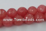 CCN787 15.5 inches 8mm faceted round candy jade beads wholesale