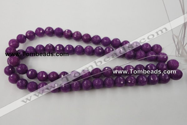 CCN796 15.5 inches 8mm faceted round candy jade beads wholesale