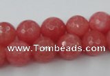 CCN804 15.5 inches 10mm faceted round candy jade beads wholesale