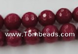 CCN808 15.5 inches 10mm faceted round candy jade beads wholesale