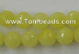 CCN827 15.5 inches 12mm faceted round candy jade beads wholesale