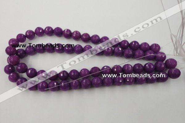 CCN830 15.5 inches 12mm faceted round candy jade beads wholesale