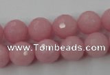 CCN837 15.5 inches 14mm faceted round candy jade beads wholesale