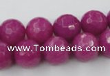 CCN840 15.5 inches 14mm faceted round candy jade beads wholesale