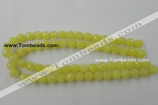 CCN844 15.5 inches 14mm faceted round candy jade beads wholesale