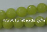 CCN845 15.5 inches 14mm faceted round candy jade beads wholesale