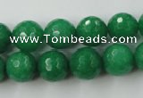 CCN848 15.5 inches 14mm faceted round candy jade beads wholesale