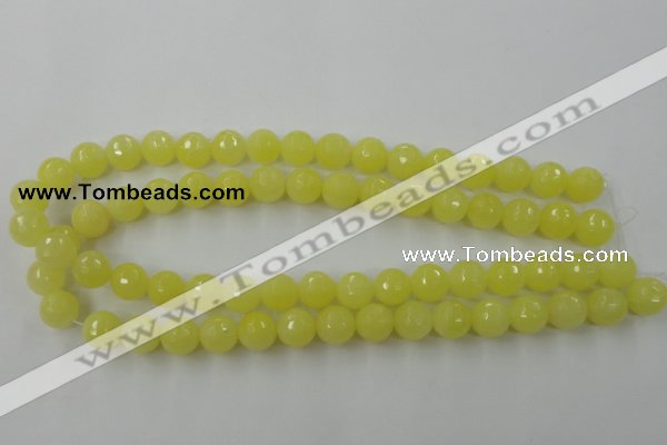 CCN878 15.5 inches 18mm faceted round candy jade beads