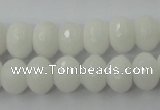 CCN904 15.5 inches 9*12mm faceted rondelle candy jade beads