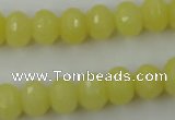 CCN907 15.5 inches 9*12mm faceted rondelle candy jade beads