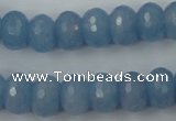 CCN909 15.5 inches 9*12mm faceted rondelle candy jade beads