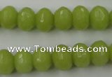 CCN912 15.5 inches 9*12mm faceted rondelle candy jade beads