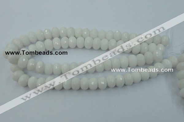 CCN915 15.5 inches 10*14mm faceted rondelle candy jade beads