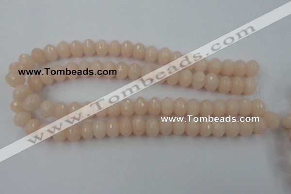 CCN916 15.5 inches 10*14mm faceted rondelle candy jade beads