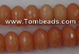 CCN917 15.5 inches 10*14mm faceted rondelle candy jade beads