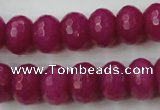 CCN921 15.5 inches 10*14mm faceted rondelle candy jade beads