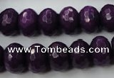 CCN922 15.5 inches 10*14mm faceted rondelle candy jade beads