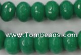 CCN924 15.5 inches 10*14mm faceted rondelle candy jade beads