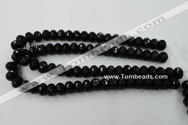 CCN927 15.5 inches 10*14mm faceted rondelle candy jade beads