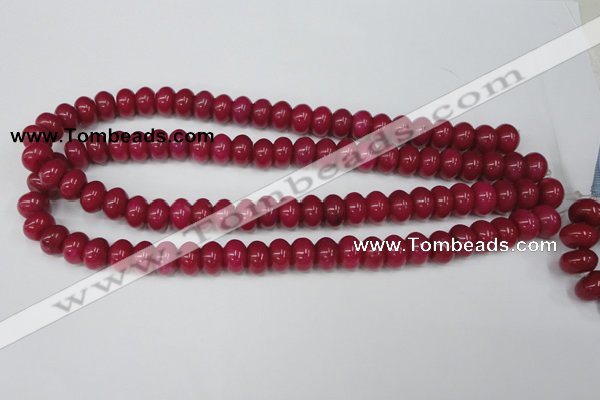 CCN93 15.5 inches 8*12mm rondelle candy jade beads wholesale