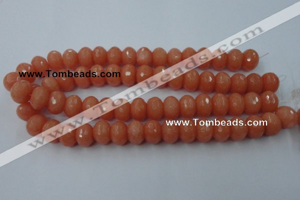 CCN930 15.5 inches 12*16mm faceted rondelle candy jade beads