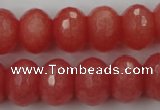 CCN931 15.5 inches 12*16mm faceted rondelle candy jade beads