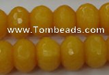 CCN933 15.5 inches 12*16mm faceted rondelle candy jade beads