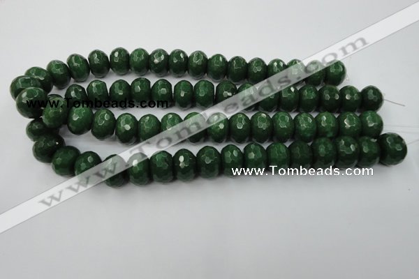 CCN936 15.5 inches 12*16mm faceted rondelle candy jade beads