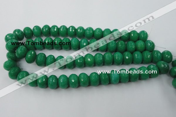 CCN937 15.5 inches 12*16mm faceted rondelle candy jade beads