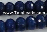 CCN940 15.5 inches 12*16mm faceted rondelle candy jade beads