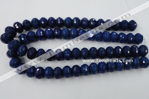 CCN940 15.5 inches 12*16mm faceted rondelle candy jade beads