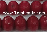 CCN947 15.5 inches 14*18mm faceted rondelle candy jade beads