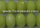 CCN949 15.5 inches 14*18mm faceted rondelle candy jade beads