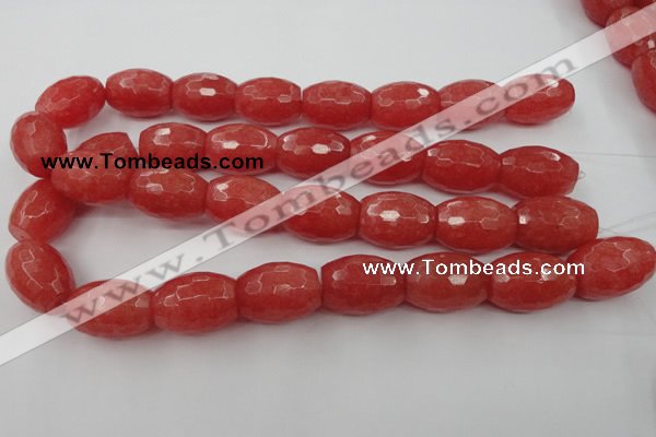 CCN960 15.5 inches 18*25mm faceted drum candy jade beads