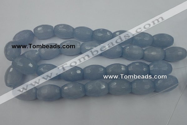 CCN966 15.5 inches 18*25mm faceted drum candy jade beads