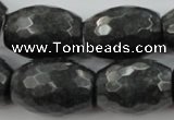 CCN971 15.5 inches 18*25mm faceted drum candy jade beads