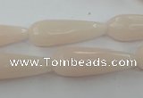 CCN981 15.5 inches 10*30mm faceted teardrop candy jade beads