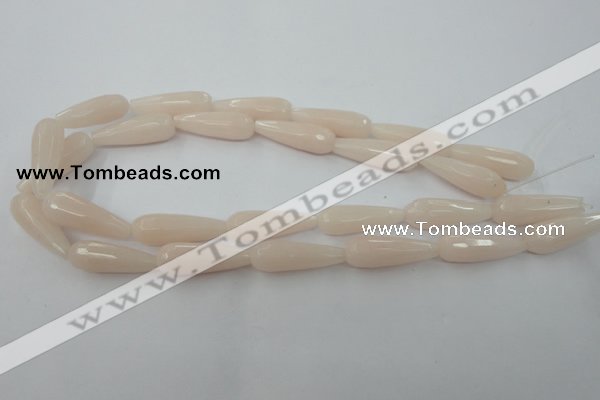 CCN981 15.5 inches 10*30mm faceted teardrop candy jade beads