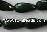CCN998 15.5 inches 13*25mm faceted teardrop candy jade beads